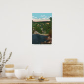 Aussicht auf die Hwy Bridge, Route 9 Poster (Küche)