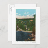 Aussicht auf die Hwy Bridge, Route 9 Postkarte (Vorne/Hinten)