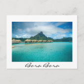 Aussicht auf die Insel Bora Bora Postkarte (Vorderseite)