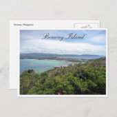 Aussicht auf die Insel Boracay Postkarte (Vorne/Hinten)