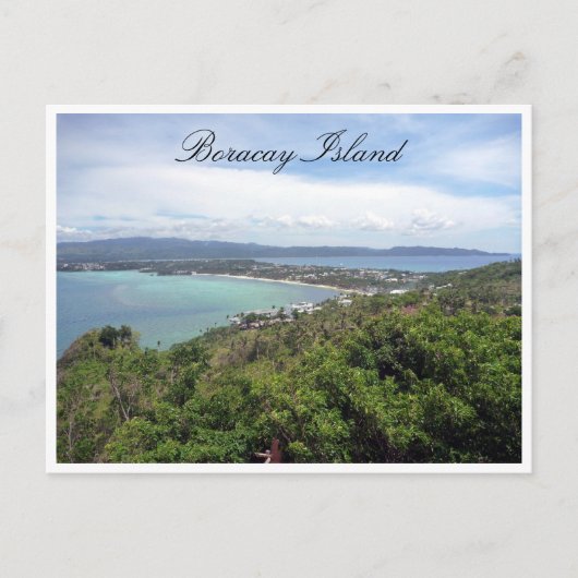 Aussicht auf die Insel Boracay Postkarte (Vorderseite)