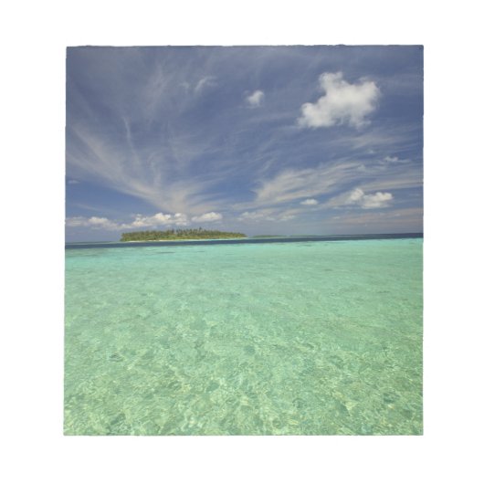 Aussicht auf die Insel Funadoo von Funadovilligill Notizblock (Vorderseite)