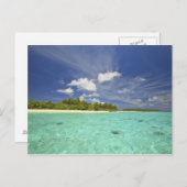 Aussicht auf die Insel Funadoo von Funadovilligill Postkarte (Vorne/Hinten)