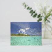 Aussicht auf die Insel Funadoo von Funadovilligill Postkarte (Stehend Vorderseite)