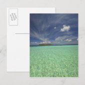 Aussicht auf die Insel Funadoo von Funadovilligill Postkarte (Vorne/Hinten)