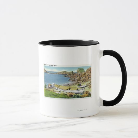 Aussicht auf die Insel Monhegan, Aussicht auf den Tasse (Rechts)