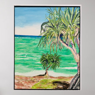 Aussicht auf die Insel Poster