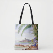 Aussicht auf die Insel Round Island, Gemälde von M Tasche (Vorderseite)