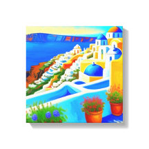 Aussicht auf die Insel Santorini