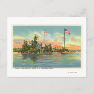 Aussicht auf die Insel Zavikon Postkarte