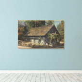 Aussicht auf die James W. Marshall Cabin Leinwanddruck (Insitu (Holzboden))