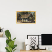 Aussicht auf die James W. Marshall Cabin Poster (Heimbüro)