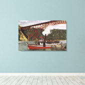 Aussicht auf die Jungfrau des Verlassend Nebelboot Leinwanddruck (Insitu (Holzboden))