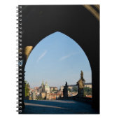 Aussicht auf die Karlsbrücke in Prag Notizblock (Vorderseite)