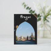 Aussicht auf die Karlsbrücke in Prag Postkarte (Stehend Vorderseite)