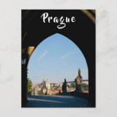 Aussicht auf die Karlsbrücke in Prag Postkarte (Vorderseite)