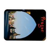 Aussicht auf die Karlsbrücke in Prag - Tschechien  Magnet (Horizontal)