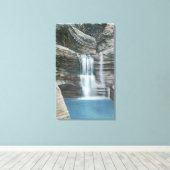 Aussicht auf die Kaskade Leinwanddruck (Insitu (Holzboden))