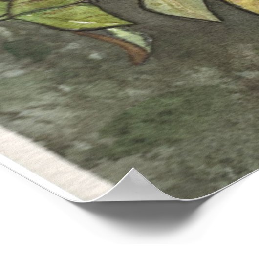 Aussicht auf die Kathedrale Poster (Ecke)