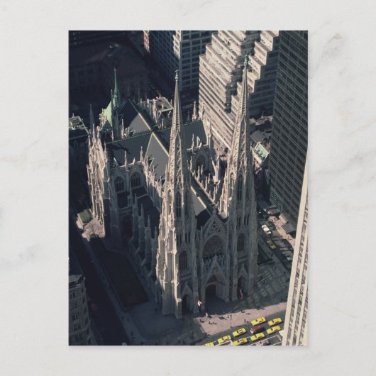 Aussicht auf die Kathedrale St. Patrick Postkarte (Vorderseite)