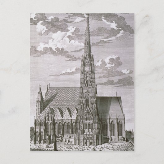 Aussicht auf die Kathedrale St. Stephans Postkarte (Vorderseite)