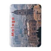 Aussicht auf die Kathedrale von Malaga. Magnet (Vertikal)