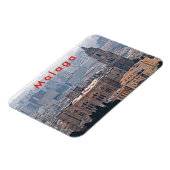 Aussicht auf die Kathedrale von Malaga. Magnet (Linke Seite)