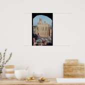Aussicht auf die Kathedrale von Sainte-Cecile Poster (Küche)