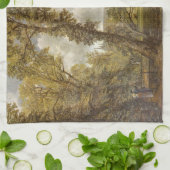 Aussicht auf die Kathedrale von Salisbury (englisc Geschirrtuch (Gefaltet)