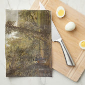 Aussicht auf die Kathedrale von Salisbury (englisc Geschirrtuch (Viertel Falte)