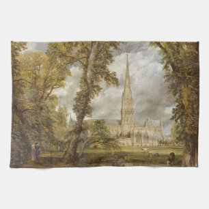 Aussicht auf die Kathedrale von Salisbury (englisc Geschirrtuch