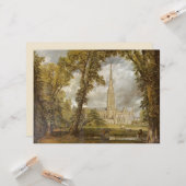 Aussicht auf die Kathedrale von Salisbury (von Joh Karte (Vorderseite/Rückseite Beispiel)