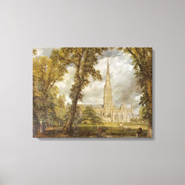 Aussicht auf die Kathedrale von Salisbury (von Joh Leinwanddruck
