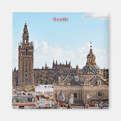 Aussicht auf die Kathedrale von Sevilla Magnet (Vorne)
