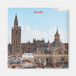 Aussicht auf die Kathedrale von Sevilla Magnet