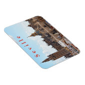 Aussicht auf die Kathedrale von Sevilla. Magnet (Rechte Seite)