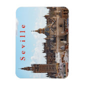 Aussicht auf die Kathedrale von Sevilla. Magnet (Vertikal)