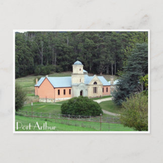 Aussicht auf die Kirche Port Arthur Postkarte