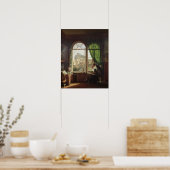 Aussicht auf die Kirche Saint-Eustache Poster (Küche)