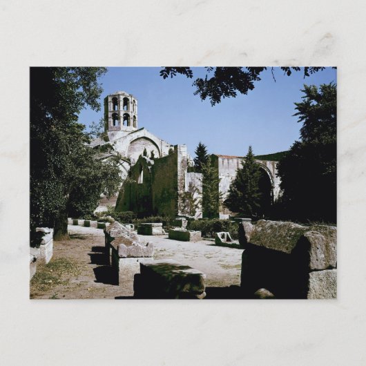 Aussicht auf die Kirche Saint-Honoratus Postkarte (Vorderseite)