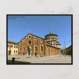 Aussicht auf die Kirche Santa Maria delle Grazie - Postkarte