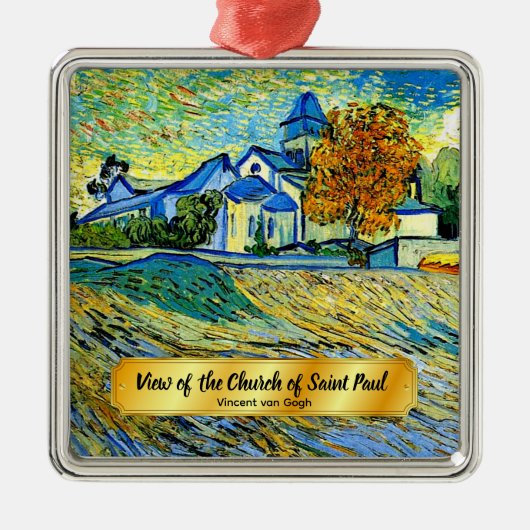 Aussicht auf die Kirche von Saint Paul Ornament Aus Metall (Vorne)