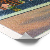 Aussicht auf die kleine Kirche Poster (Ecke)