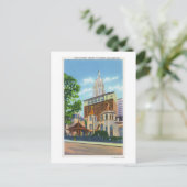 Aussicht auf die kleine Kirche Postkarte (Stehend Vorderseite)