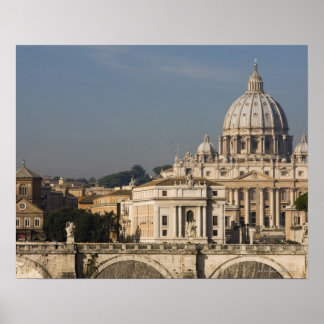 Aussicht auf die Kuppel des Petersdom mit Poster