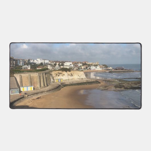 Aussicht auf die Küste am Broadstairs, Thanet, in  Schreibtischunterlage (Vorderseite)