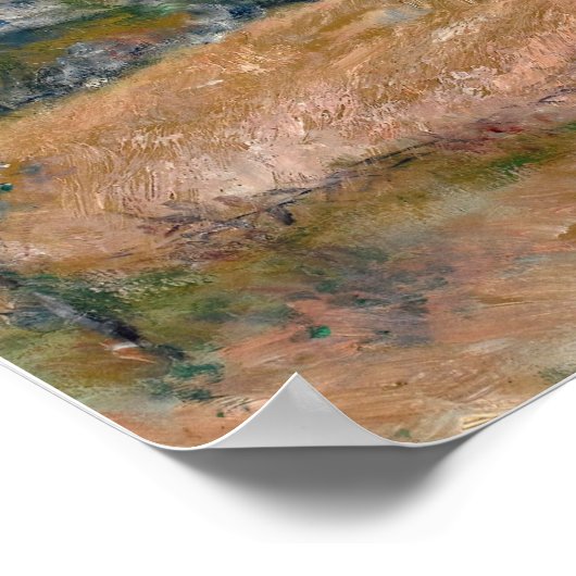 Aussicht auf die Küste bei Wargemont in der Norman Poster (Ecke)