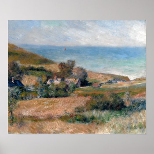 Aussicht auf die Küste bei Wargemont in der Norman Poster (Vorne)