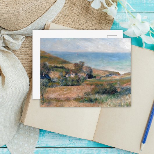 Aussicht auf die Küste bei Wargemont in der Norman Postkarte