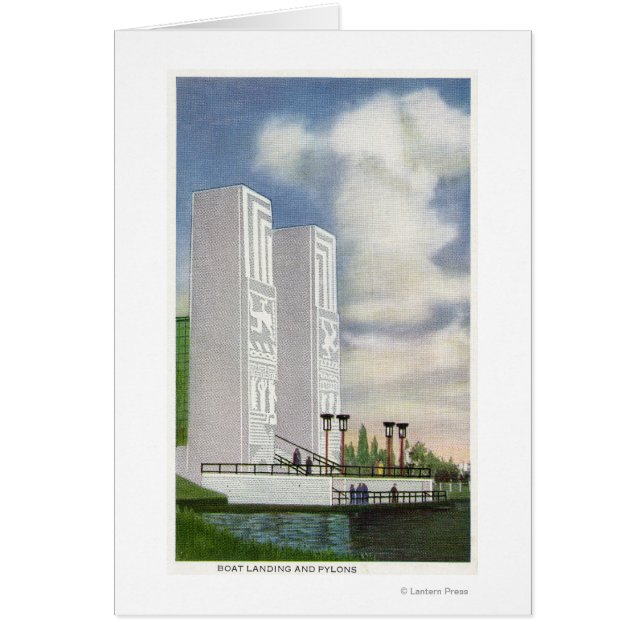 Aussicht auf die Landung und die Pylonen (Vorne)